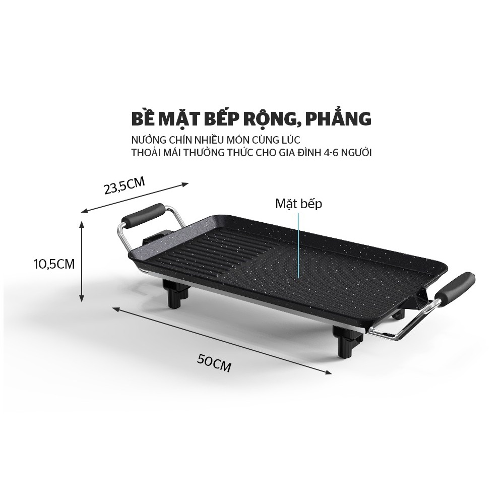 Bếp nướng điện Sunhouse SHD4600 -Hàng chính hãng,bảo hành 12 tháng