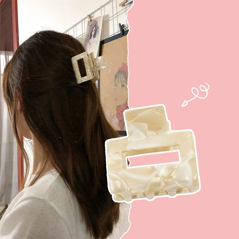 Kẹp tóc hình vuông màu sắc xinh xắn phong cách hàn quốc cho nữ