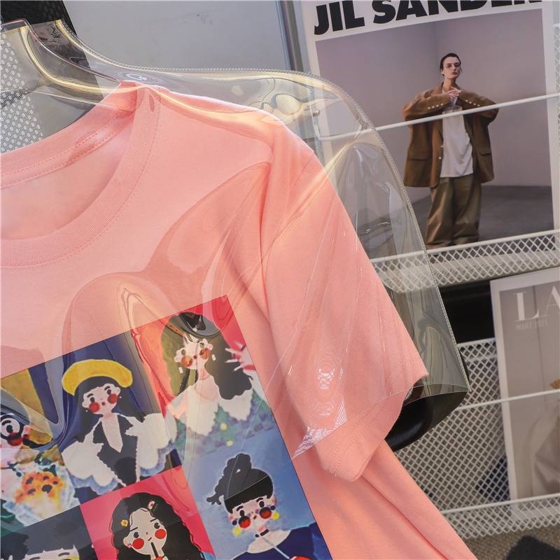 NRVP Áo Thun Tay Ngắn Cổ Tròn Thời Trang Mùa Hè Phong Cách Hàn Quốc 2022