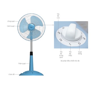 Quạt lửng Midea FS40-15VD