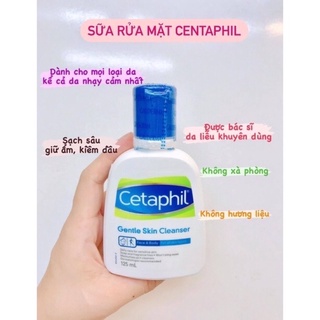 Sữa rửa mặt Cetaphil 125ml (Dành cho da nhạy cảm)