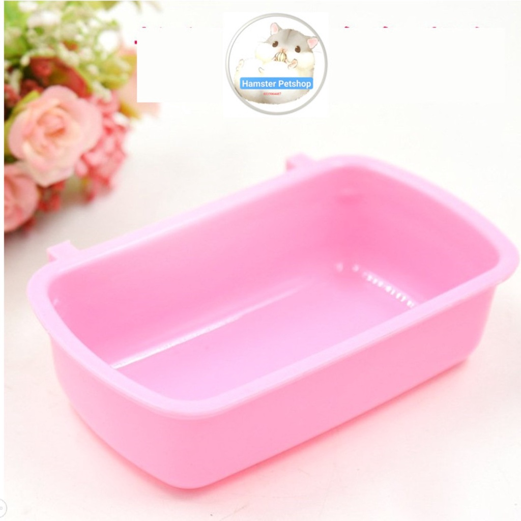 Bát ăn nhựa gắn lồng đại cho hamster, thỏ , bọ , sóc