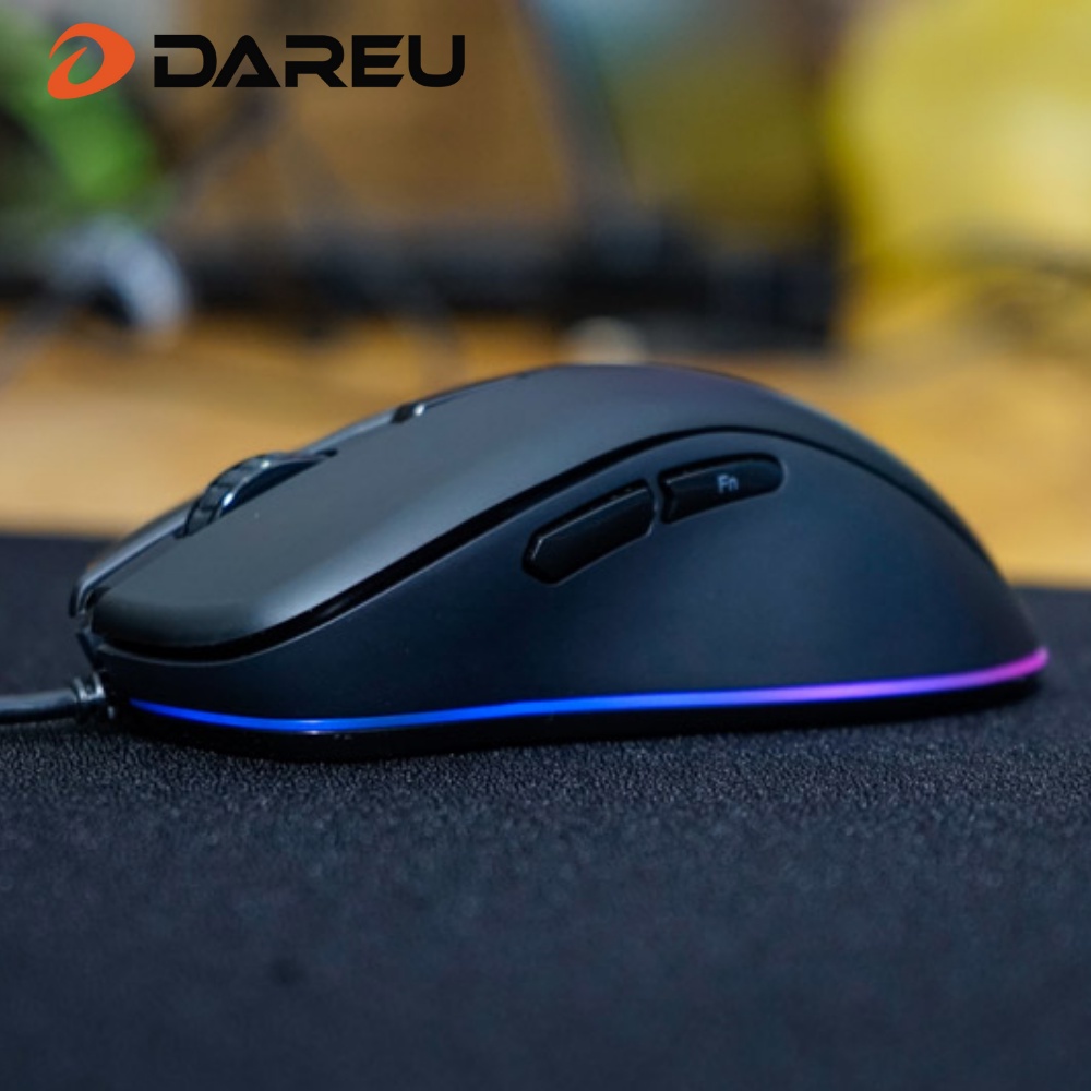 Chuột Gaming Có Dây Dareu EM908 RGB RGB Pink / White /Black - độ tương thích cao, dễ dàng ghép nối - Bảo Hành 24 Tháng