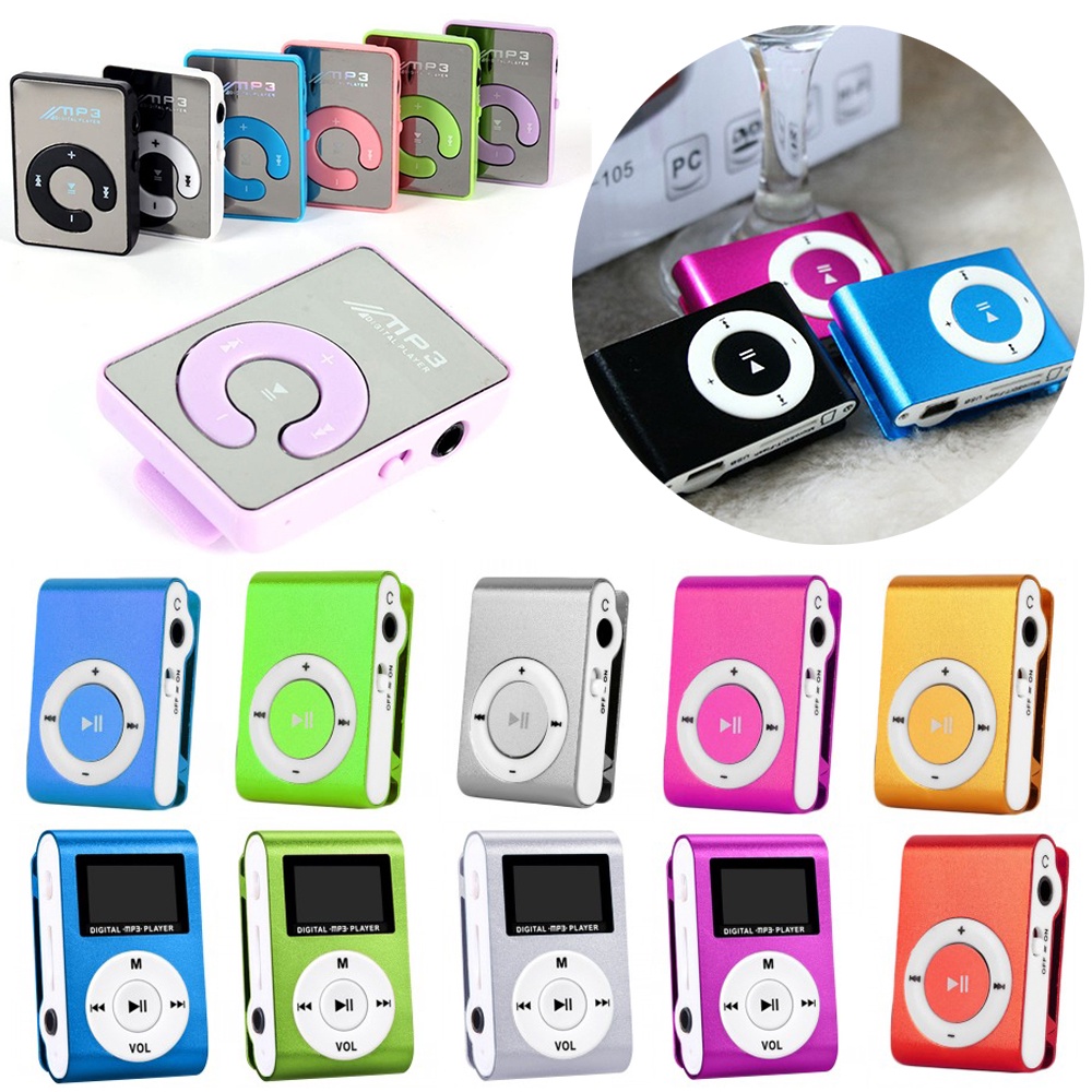 Máy nghe nhạc mp3 mini VIRWIR hỗ trợ thẻ nhớ micro TF dung lượng 16gb