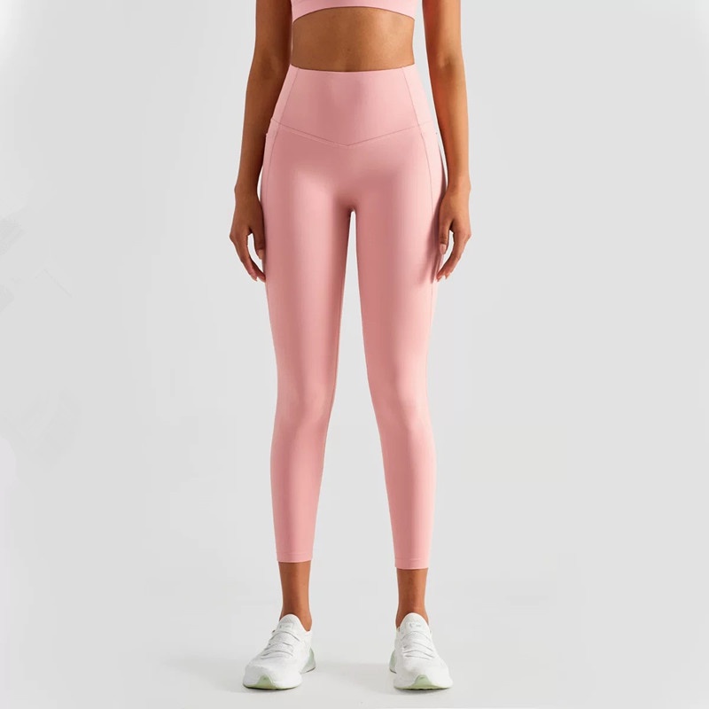 Quần legging Hoppe Fumeng có túi phong cách thể thao thời trang cho nữ