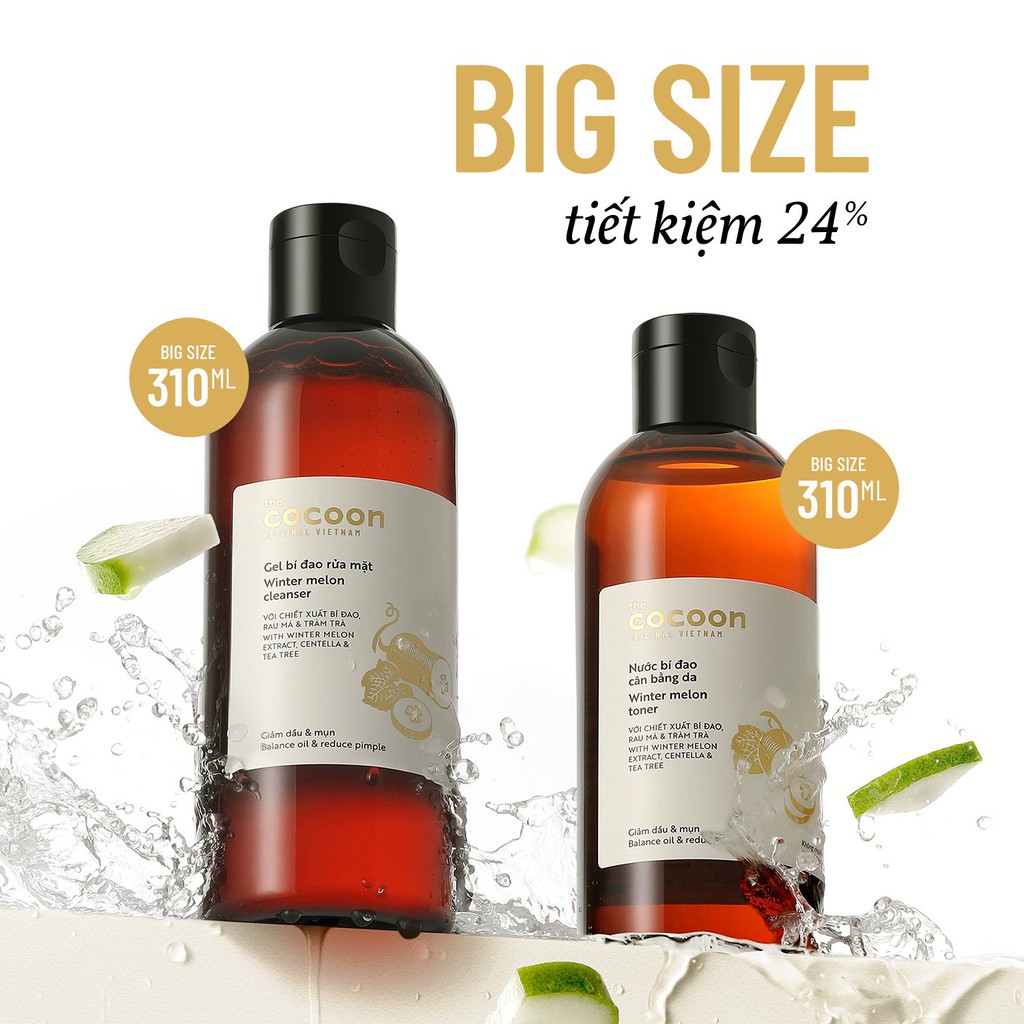 Nước Cân Bằng Cocoon Bí Đao - Winter Melon Toner Cân Bằng Độ pH, Giảm Dầu & Mụn Ẩn | BigBuy360 - bigbuy360.vn