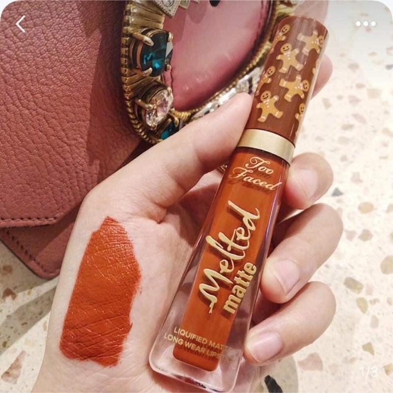 Son kem lỳ Too Faced Gingerbread MAN 🥨