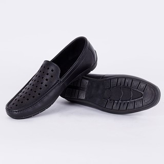 Giày Lười Da Bò Đục Lỗ Thoáng G190
