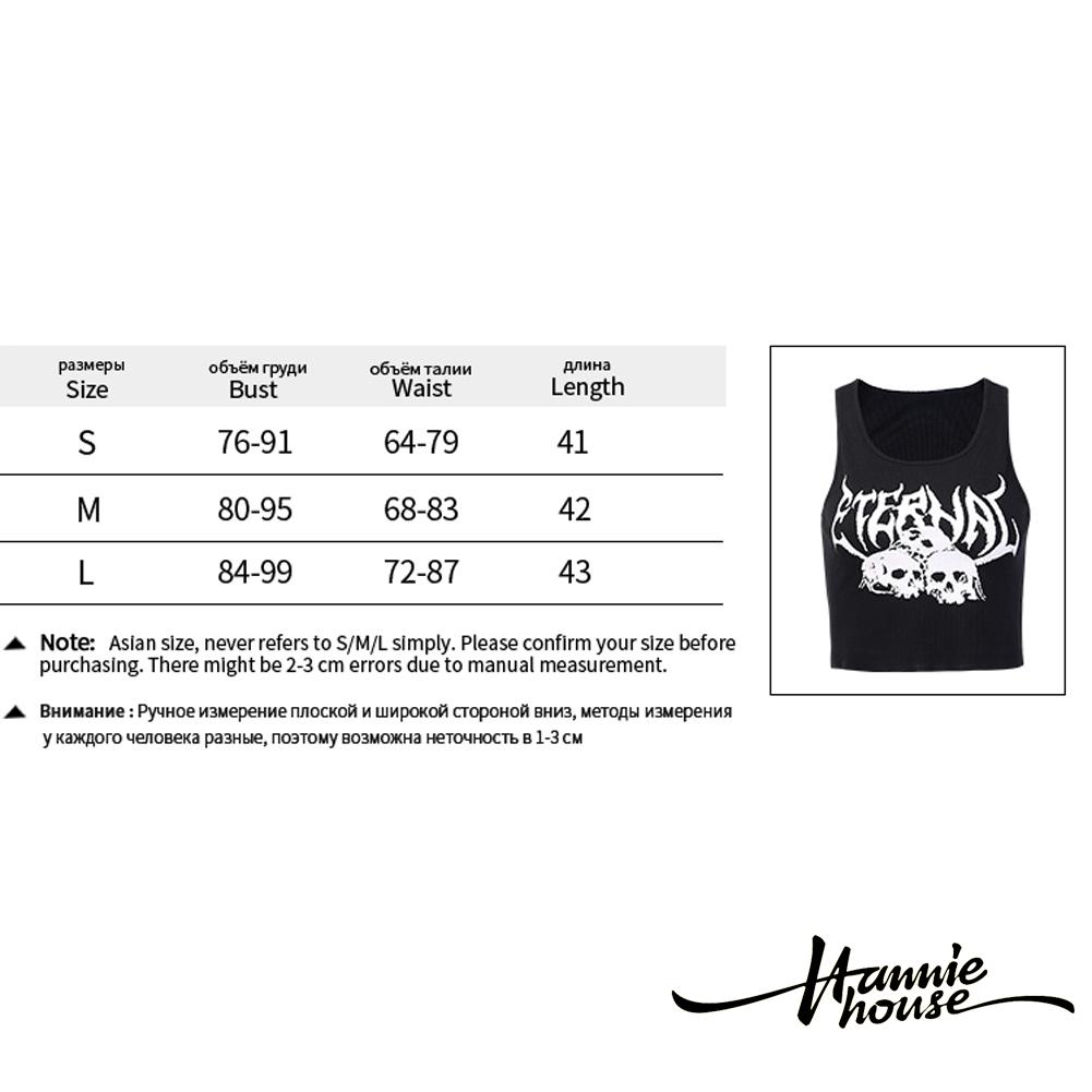 Áo Croptop Sát Nách Hoạ Tiết Đầu Lâu Phong Cách Gothic | BigBuy360 - bigbuy360.vn