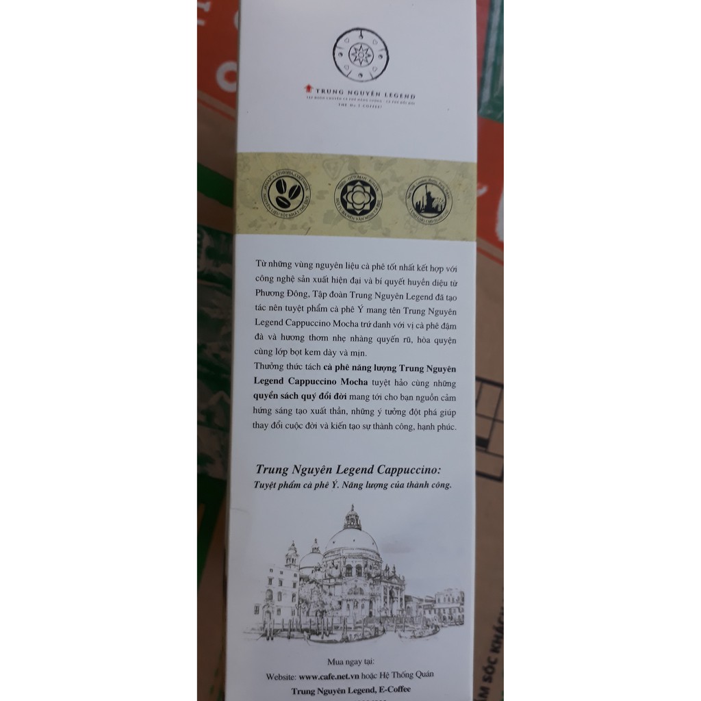 Cà phê Trung Nguyên Legend Cappuccino Mocha 12 gói 18gr | BigBuy360 - bigbuy360.vn