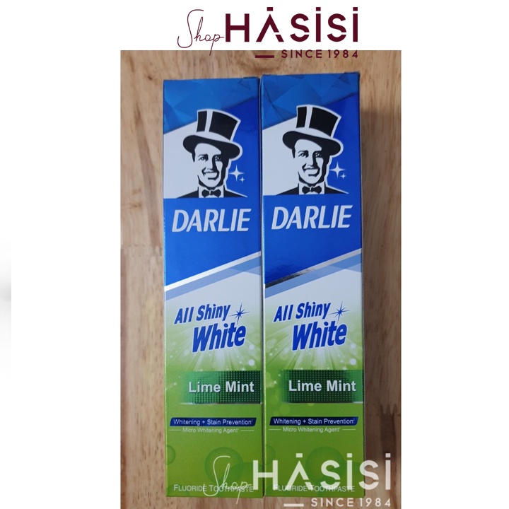 Kem Đánh Răng Chanh &amp; Bạc Hà DARLIE - All Shiny White Toothpaste Lime Mint 140g