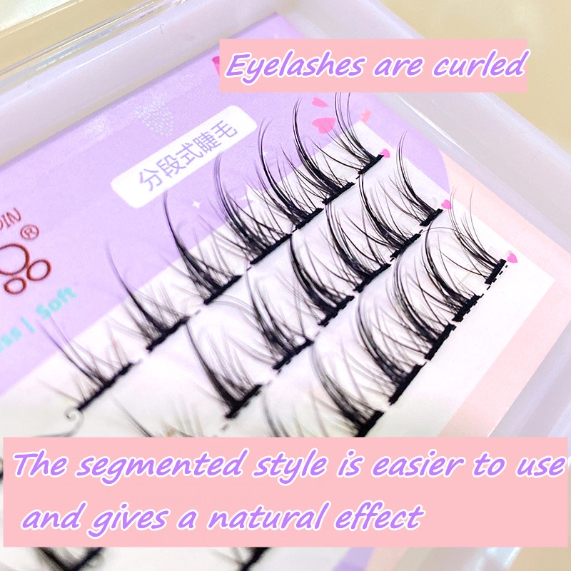 Set 3 Cặp Lông Mi Giả Dày Cong Tự Nhiên Kích Thước 5-13mm