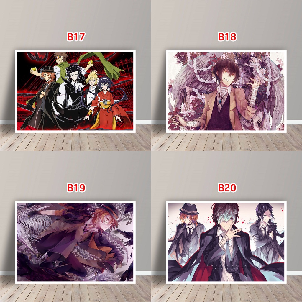 Tấm Postcard Cao Cấp Anime Bungou Stray Dogs