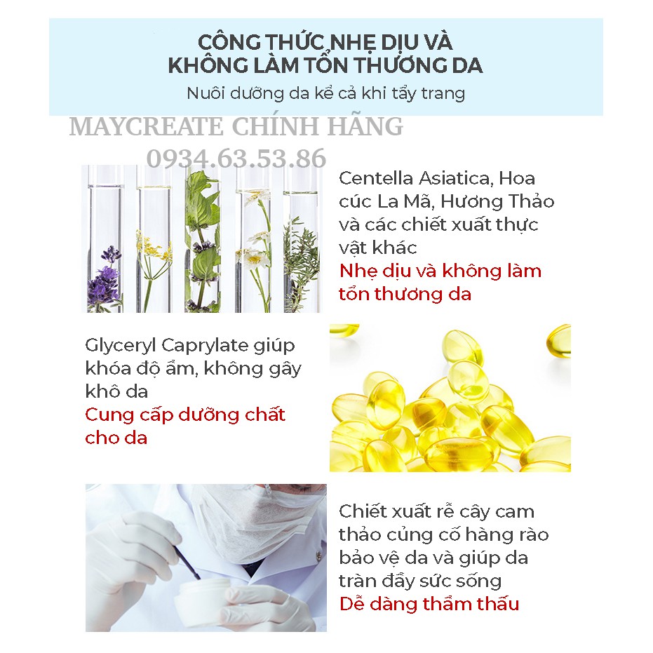 Tẩy Trang Nắp Nhấn Maycreate 300ml Nội Địa Trung. | BigBuy360 - bigbuy360.vn
