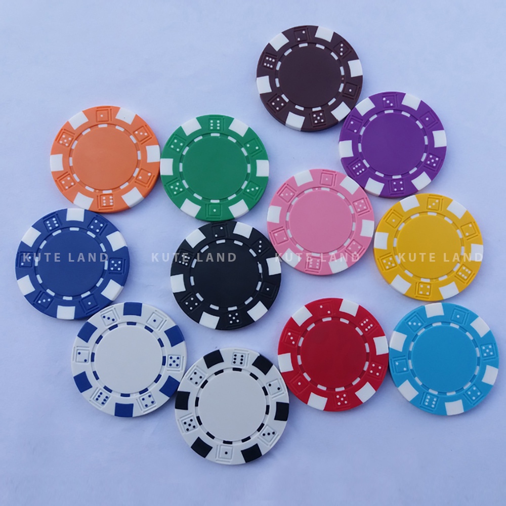 Chip Poker Không Số Chơi Theo Màu Poker Club Loại Tiêu Chuẩn 3 Lớp 14 Gram Đầy Đủ Loại Số PKC3