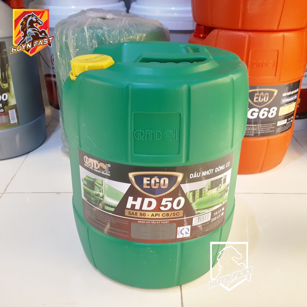 DẦU NHỚT XE TẢI GRANDOIL ECO HD50 SAE 50 – API CB/SC