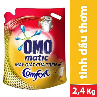 Nước giặt Omo Matic Tinh dầu thơm Comfort túi 2kg