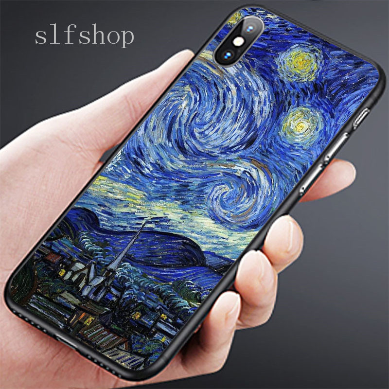 Ốp điện thoại mềm in hình tranh Van gogh cho Google Pixel XL 2 3 3A Lite