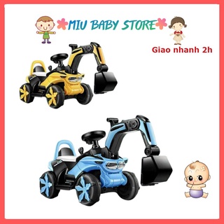 Xe cẩu điện cho bé cỡ lớn hàng cao cấp có nhạc đèn , nhấn chân ga là chạy
