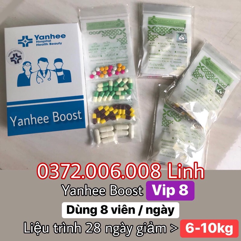 Giảm Cân YẠNHEE VIP 8 | VIP8 THÁI LAN | Giảm nhanh + an toàn + hiệu quả + 100%