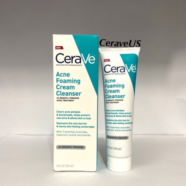 Sửa rửa mặt ngừa mụn Cerave Acne Foaming Cream Cleanser