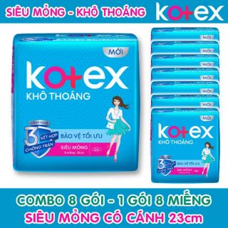 BVS Kotex siêu mỏng cánh gói 8 miếng