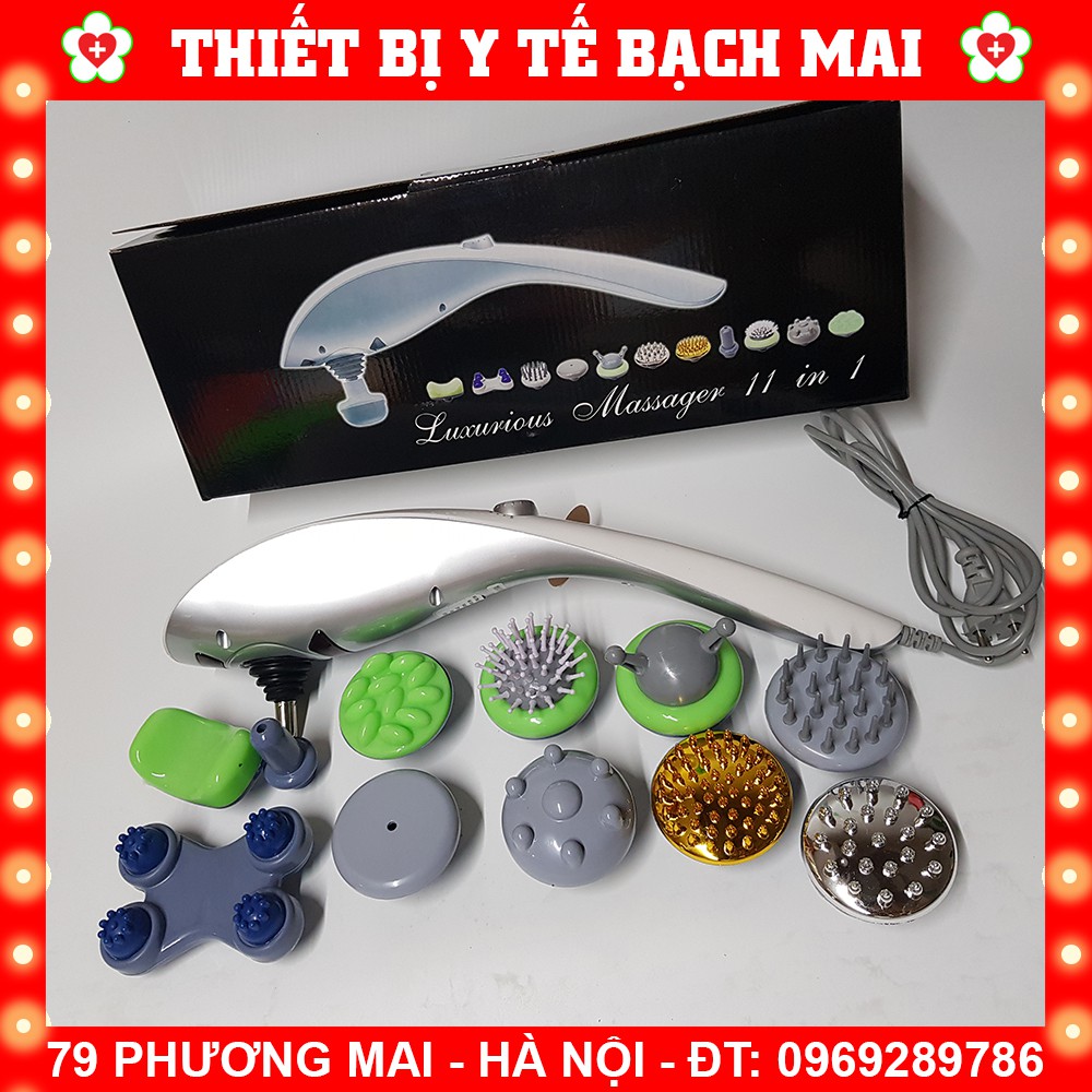 Máy Massager Cầm Tay 11 Đầu LUXURIOUS - Cao Cấp