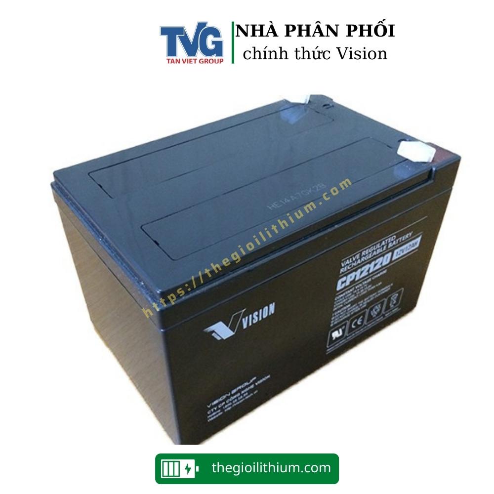 Ắc quy chính hãng Vision CP12120 12V 12Ah