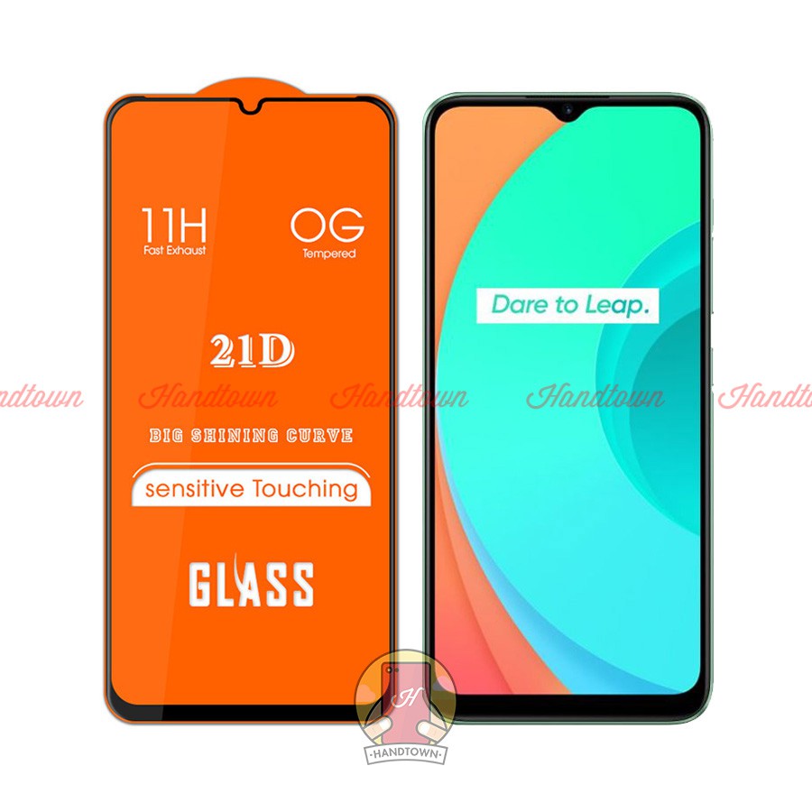 Kính Cường lực Realme C11 Full màn hình 21D Handtown SIÊU BỀN