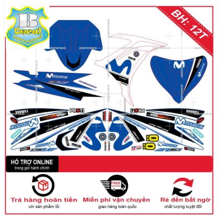 ( Quí khách vui lòng mang ra tiệm cho thợ dán ) Tem EX 2011 MOVISTAR 2 [Bi Decal]