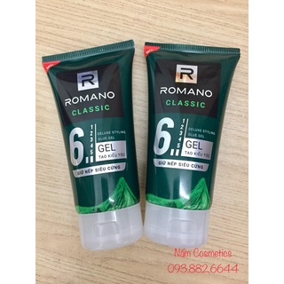 Gel tạo kiểu tóc giữ nếp siêu cứng Romano Classic 150g