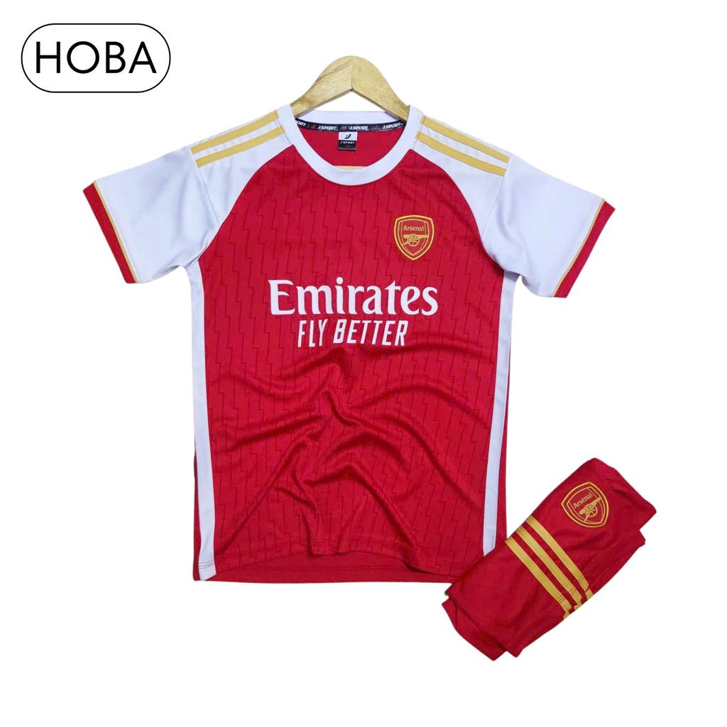 Bộ quần áo bóng đá trẻ em đồ đá banh trẻ em CLB Arsenal đỏ