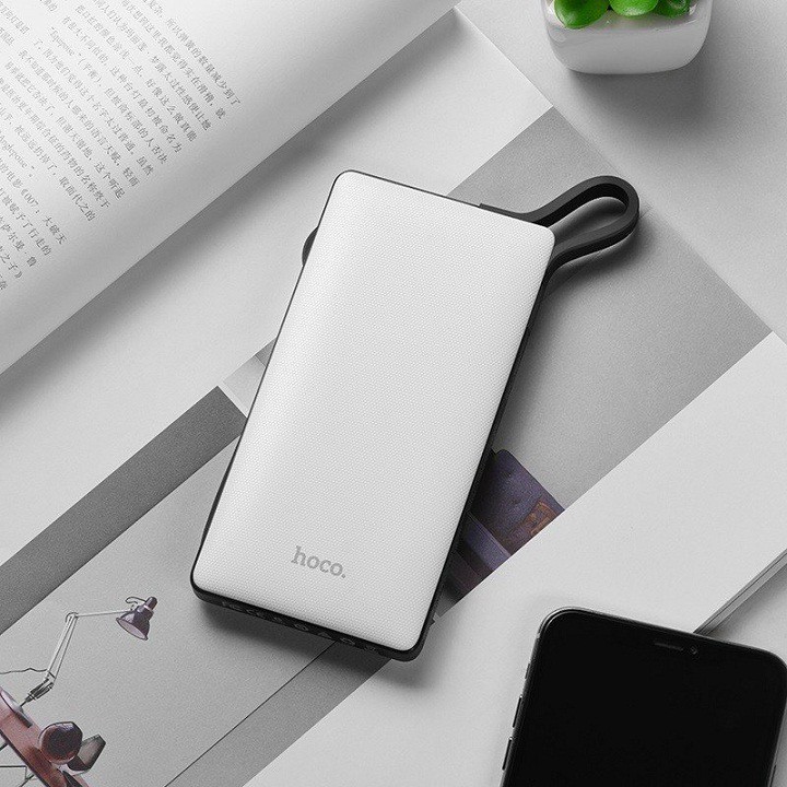 [ CHÍNH HÃNG ] PIN Sạc Dự Phòng HoCo J36 10000mAh Tích Hợp Cáp Sạc Lightning Và Giá Đỡ Điện Thoại  - 11 PRO MAX