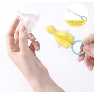 Bộ cọ rửa ly, bình sữa, bình nước cho bé cao cấp 6 chi tiết