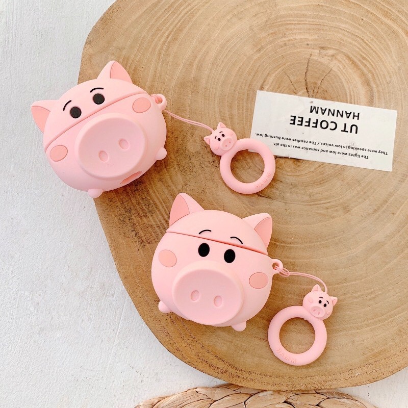 Bọc Case Airpods Pro Lợn Hồng Cute