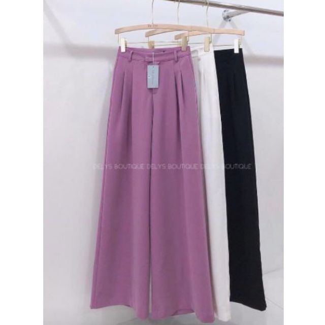 QUẦN ỐNG RỘNG XẾP LY - LƯNG CAO - FOM DÀI TRÊN 100CM HÀNG SIÊU ĐẸP