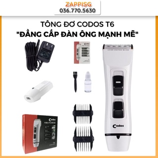Đập Hộp Tông Đơ Codos T6, Tông Đơ Cắt Tóc Thương Hiệu Mới Tăng Đơ Cosdos T6 Hàn Quốc Máy Khỏe Lưỡi Thép Chống Gỉ