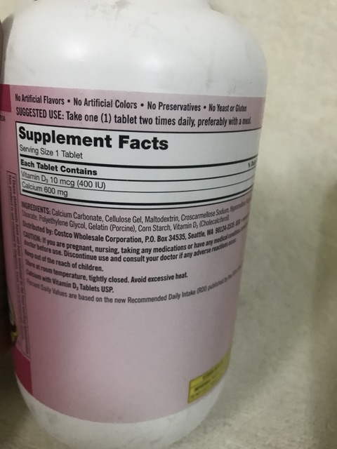[Hàng Mỹ] Viên uống Kirkland Canxi Vitamin D3 (500 viên). | BigBuy360 - bigbuy360.vn