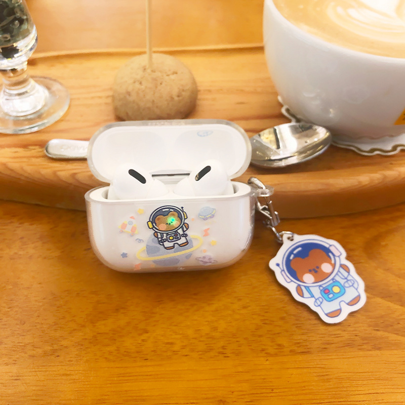 Vỏ Bảo Vệ Hộp Sạc Tai Nghe Airpods 1/2 Pro3 Hoạ Tiết Hành Tinh Xinh Xắn