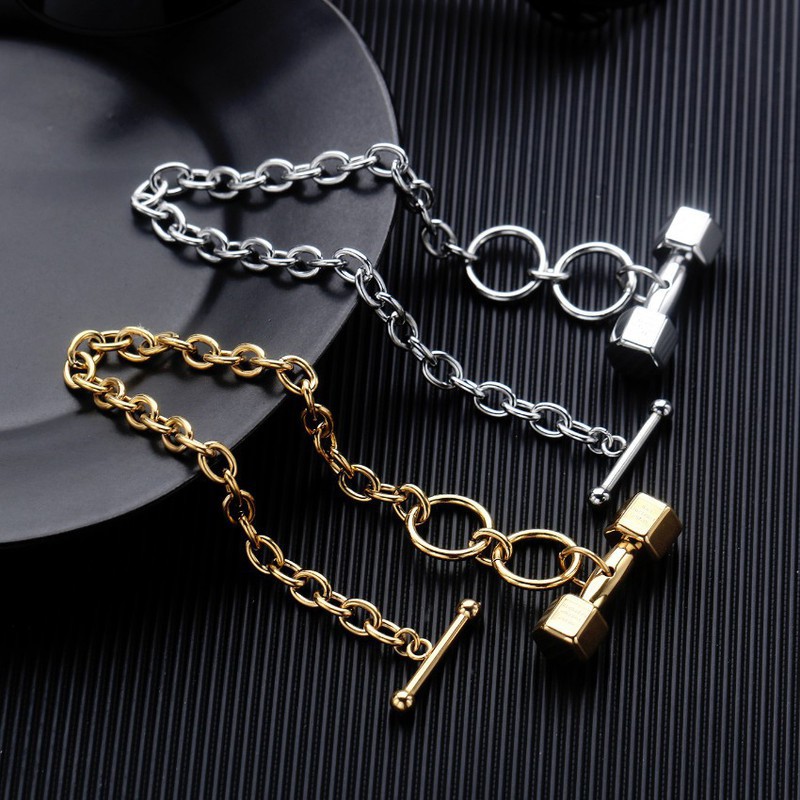 Lắc Tay Nam Hình Cục Tạ Titan Ko Đen TT 2191