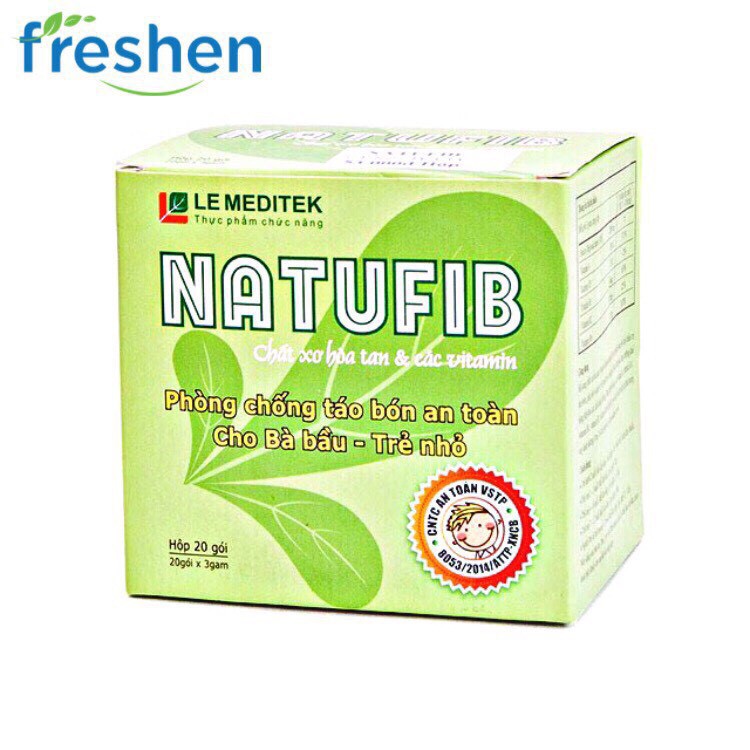 Natufib chất xơ hoà tan trị táo bón an toàn cho trẻ sơ sinh, trẻ nhỏ, phụ nữ có thai