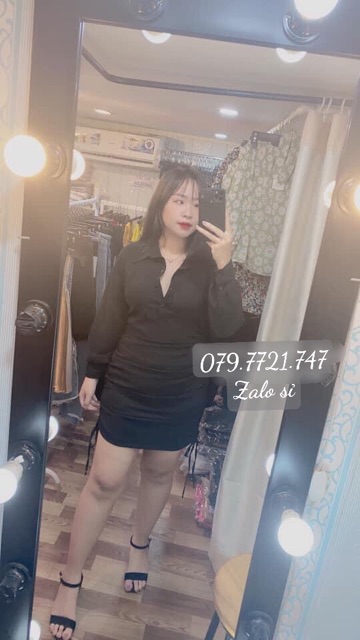 ĐẦM SƠ MI BIGSIZE 55-90kg (có size) | BigBuy360 - bigbuy360.vn