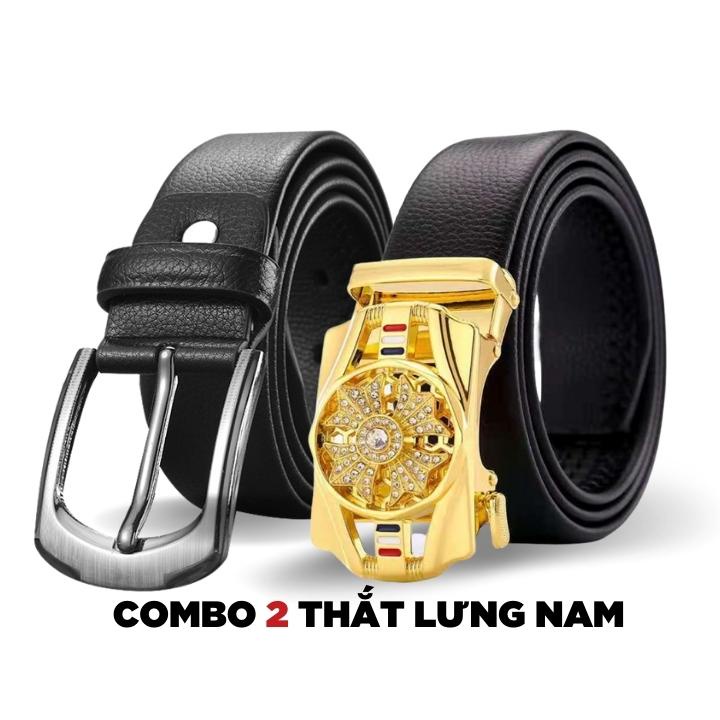 Thắt lưng nam da cao cấp - Combo 2c thắt lưng phong cách 2 phong cách Classic &amp; Sang trong TL26-TL23