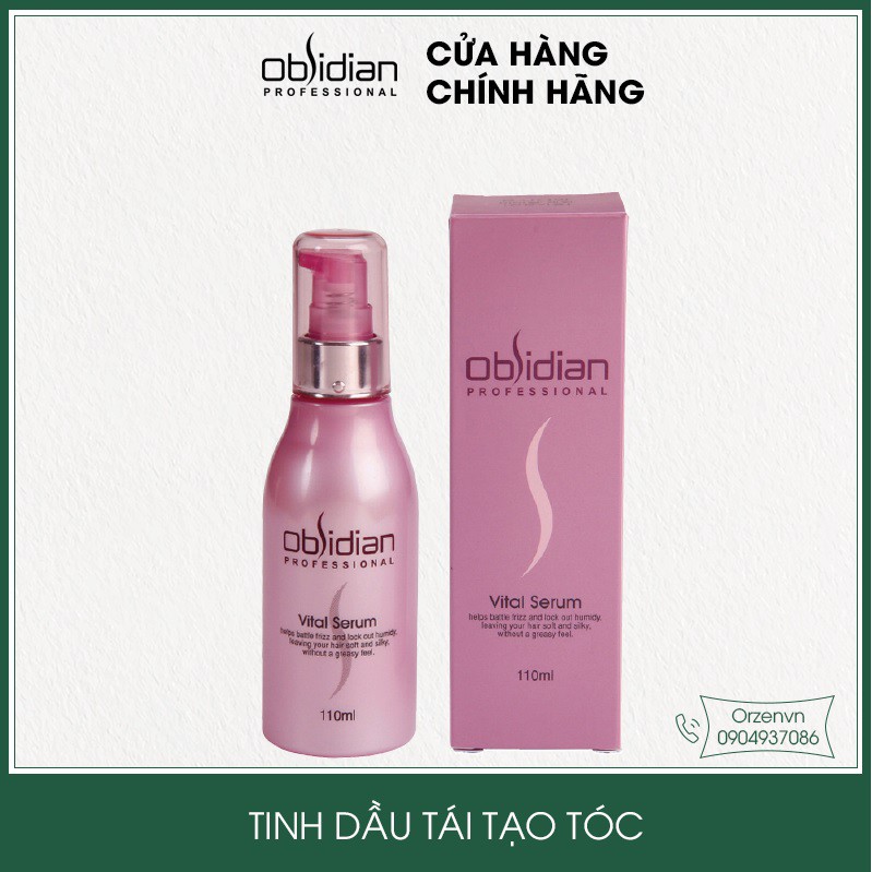 Tinh dầu dưỡng tóc uốn thơm lâu mềm mượt Obsidian Vital Serum Hàn Quốc chính hãng 110ml