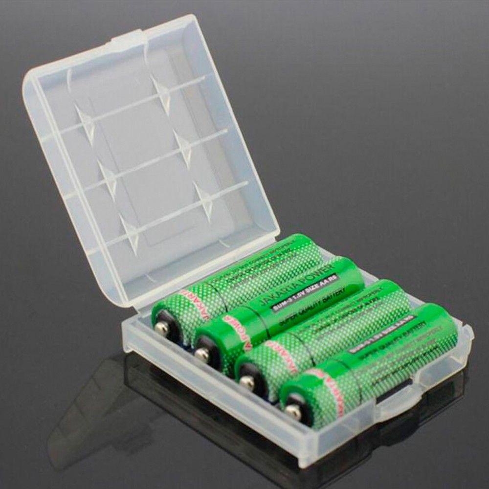 Set 4 Hộp Nhựa Cứng Đựng Pin AA AAA Tiện Dụng