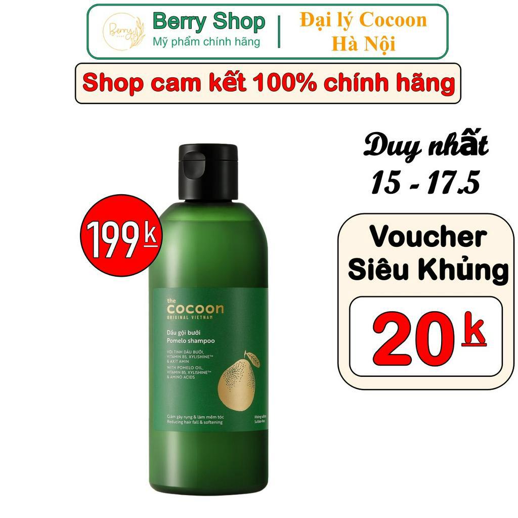 Dầu gội bưởi Cocoon Pomelo shampoo 310ml sạch gầu, mềm mượt