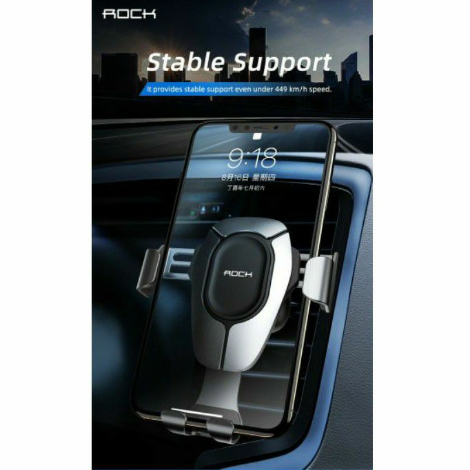 Giá đỡ Rock kẹp điện thoại cửa gió oto xe hơi Gravity air Vent car mount Pro chính hãng