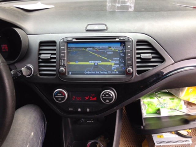 Màn hình theo xe kia morning gps