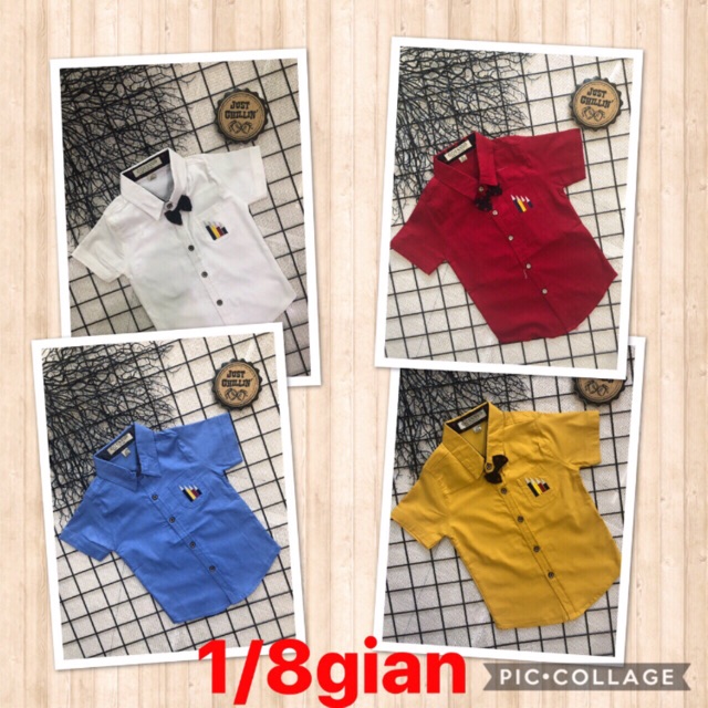 [ XẢ HÀNG ]Áo sơ mi ngắn tay bé trai, chất lenni cotton đẹp, mịn, mát, cực co dãn