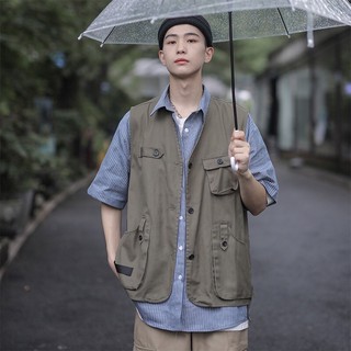 <ORDER-TaoBao>áo gile khoác uluzzang cài cúc